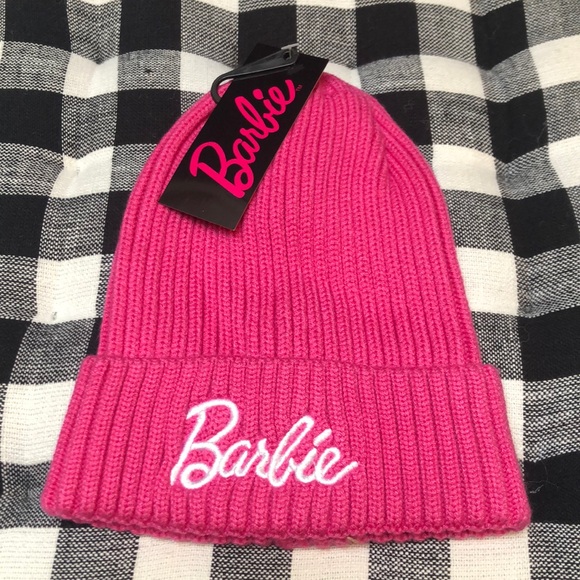 Mattel Accessories - Barbie Beanie Winter Hat Women’s Adult 🩷🤍🩷 NWT